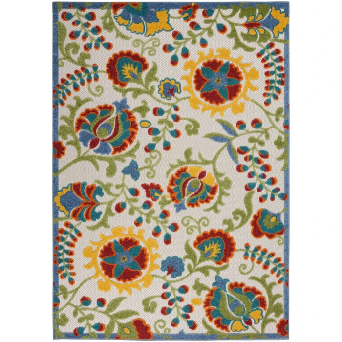 Nourison Aloha Area Rug ALH17-Ivory/Multi