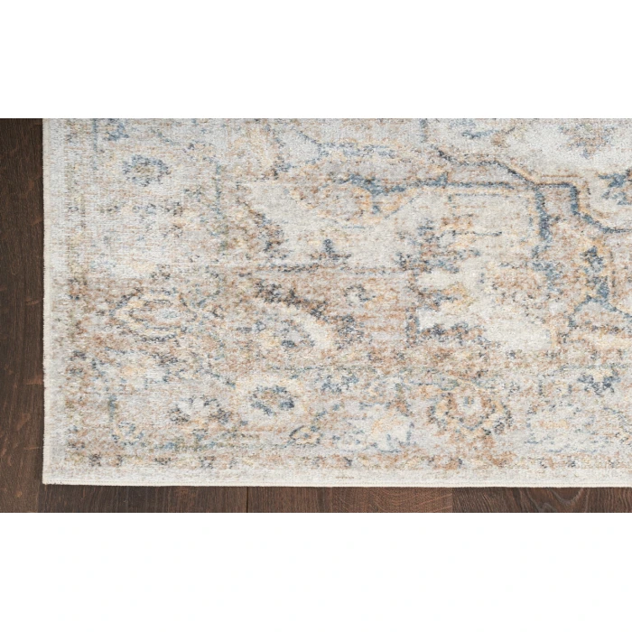 Nourison Astra Machine Washable Silver Grey ASW12 2 ft. X 6 ft. Rectangle Rug