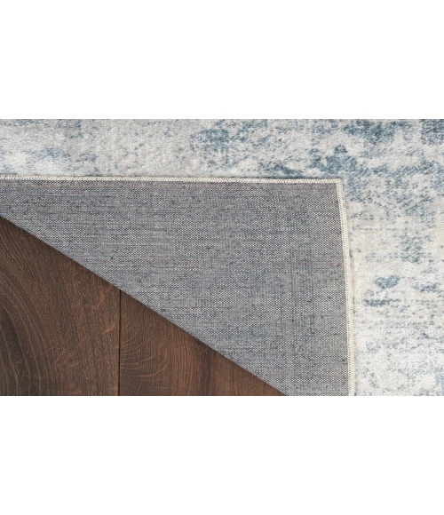 Nourison Astra Machine Washable Blue Ivory ASW11 12 ft. X 15 ft. Rectangle Rug