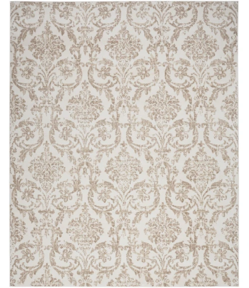 Nourison Jubilant Ivory Beige JUB09 10 ft. X 14 ft. Rect. Rug