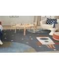 Nourison Astra Machine Washable Sky Blue ASW06 7 ft. 10 in. X 10 ft. Rectangle Rug