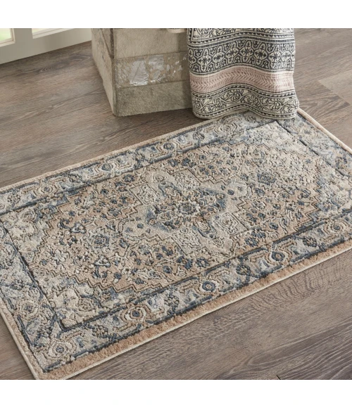 Nourison Quarry Beige Grey QUA05 2 ft. X 4 ft. Rect. Rug