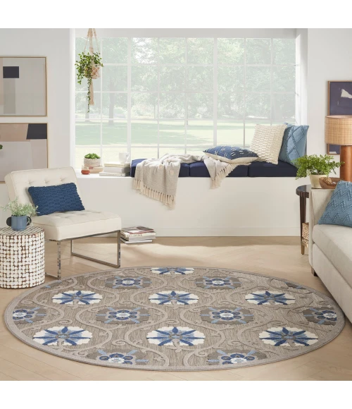 Nourison Aloha Area Rug ALH19 Grey/Blue