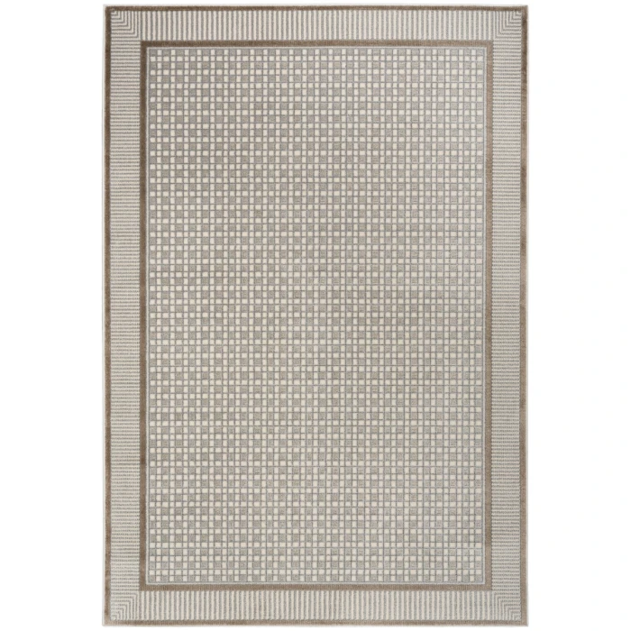 Nourison Home Nordic Ivory Grey NRC03 5 ft. X 7 ft. Rectangle Rug
