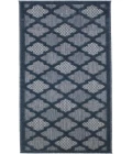 Nourison Easy Care Navy Blue NES01 2 ft. X 6 ft. Rectangle Rug
