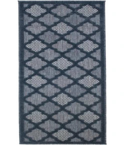 Nourison Home Easy Care NES01 Navy Blue 2 ft. X 6 ft. Area Rug