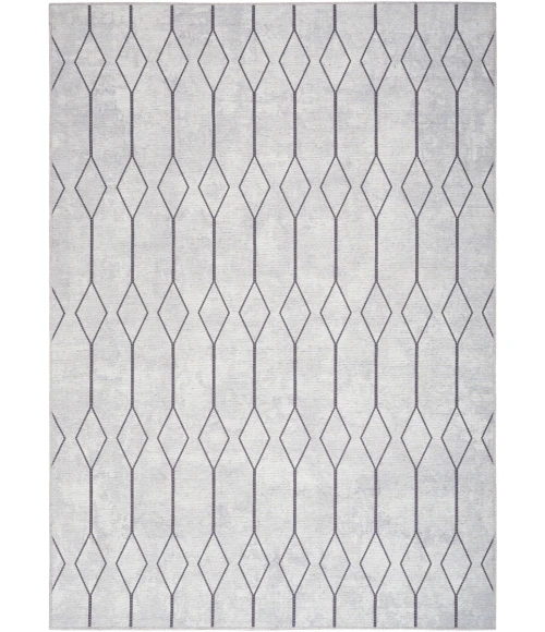 Nicole Curtis Machine Washable Series 1 Area Rug SR107 Ivory/Grey