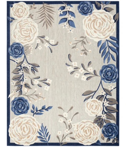 Nourison Aloha Area Rug ALH32 Blue Grey