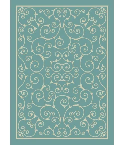 Nourison Home & Garden RS019 Light Blue 10 ft. X 13 ft. Area Rug