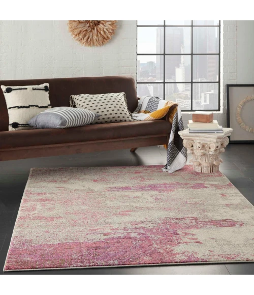 Nourison Celestial Area Rug CES02-Ivory/Pink