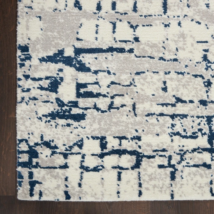 Nourison Twilight Area Rug TWI10 Ivory/Navy 2' x 3'