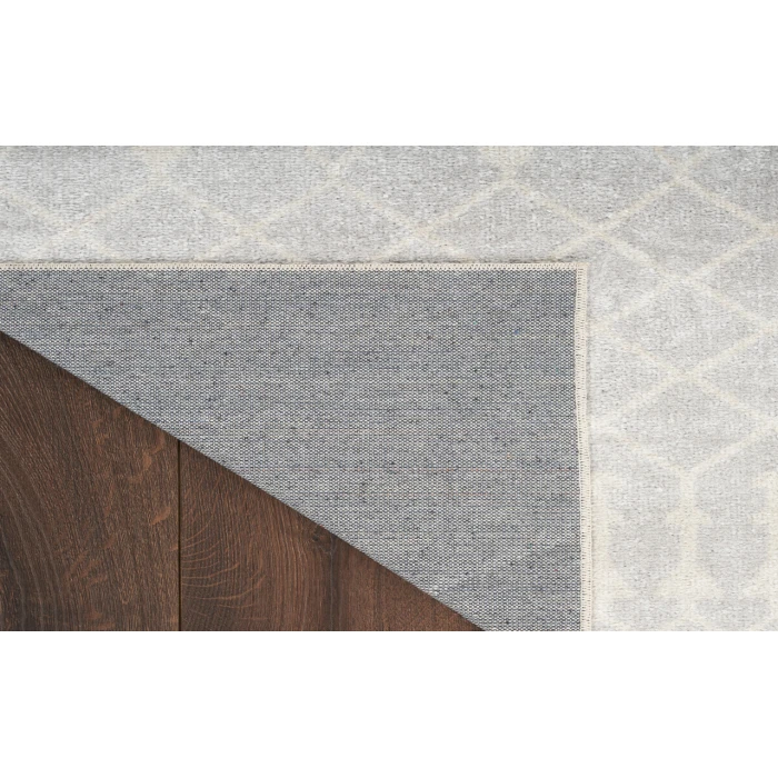 Nourison Astra Machine Washable Grey ASW10 10 ft. X 14 ft. Rectangle Rug