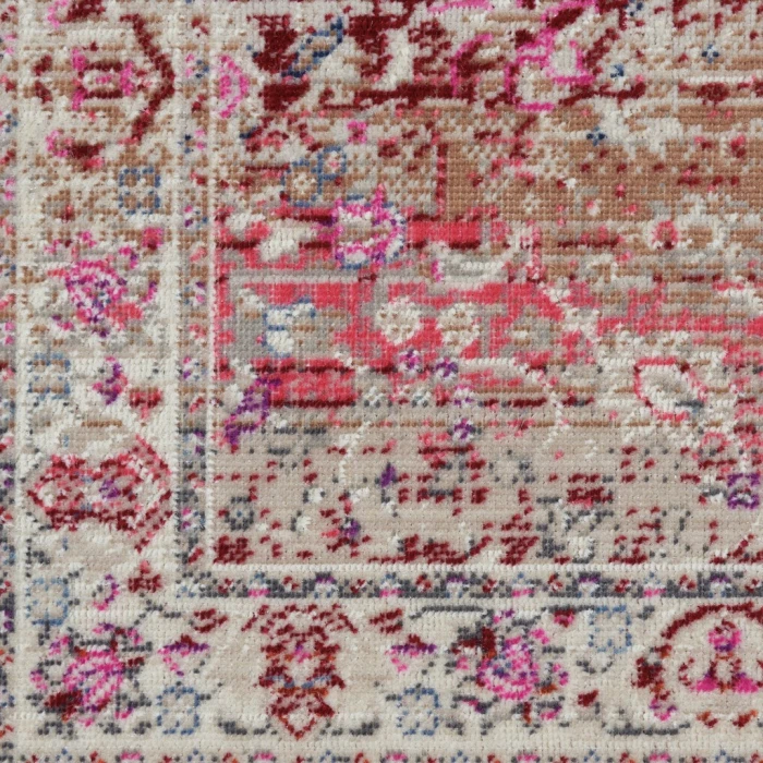 Nourison Vintage Kashan Runner Area Rug VKA01-Red