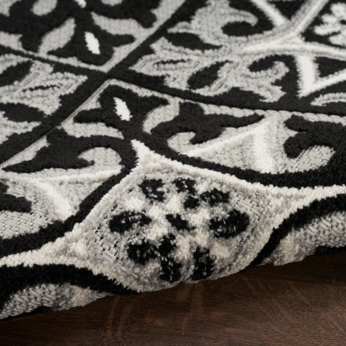 Nourison Aloha Area Rug ALH34 Black White