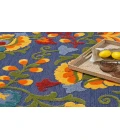 Nourison Aloha Navy Multicolor ALH17 6 ft. X 9 ft. Rectangle Rug