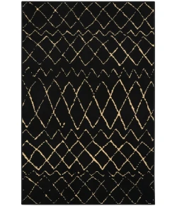 Nourison Home Grafix GRF04 Black 3 ft. 9 in. X 5 ft. 9 in. Area Rug