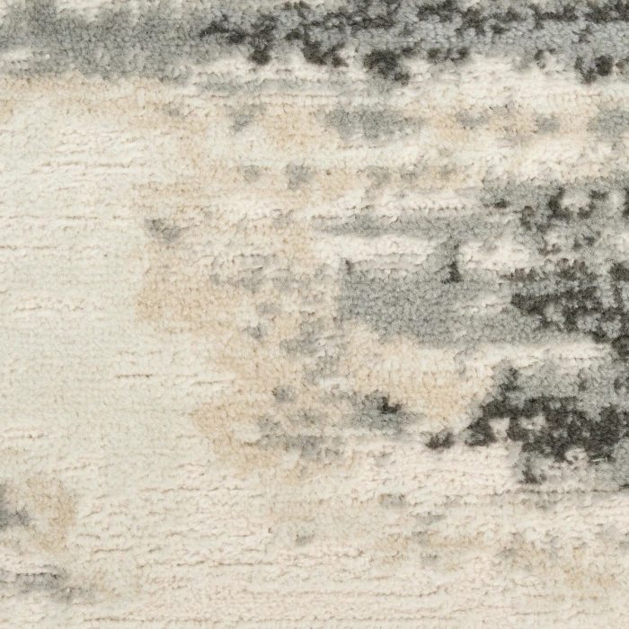 Nourison Serenity Home Grey Multicolor SRH12 6 ft. X 9 ft. Rect. Rug