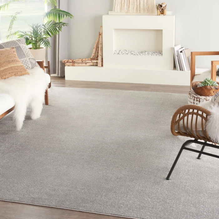 Nourison Nourison Essentials Area Rug NRE01 Silver Grey