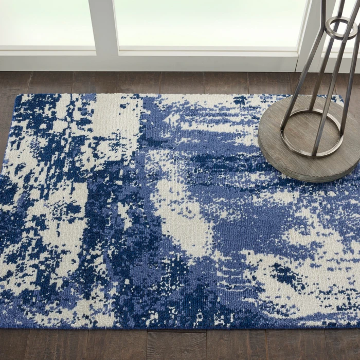 Nourison Twilight Area Rug TWI24 Blue/Ivory