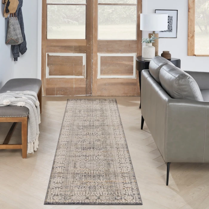 Nourison Lynx Ivory Slate LNX05 8 ft. Rect. Rug