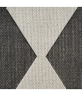 Nourison Positano Black POS04 2ft.2in. x 8ft. Rect. Rug