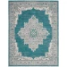 Nourison Home Passion PSN03 Turquoise Grey 8 ft. X 10 ft. Area Rug