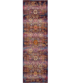 Nourison Home Vintage Kashan VKA03 Red/Multicolor 2 ft. X 6 ft. Area Rug