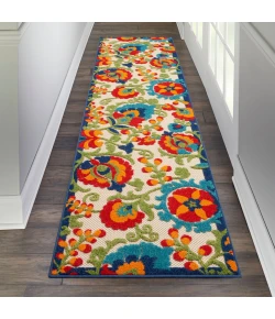 Nourison Home Aloha ALH17 Multicolor 2 ft. 3 in. X 8 ft. Area Rug