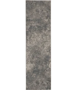 Michael Amini MA90 Uptown UPT02 Grey 2 ft. 2 in. X 7 ft. 6 in. Area Rug