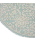Nourison Jubilant Round Area Rug JUB06-Ivory/Green