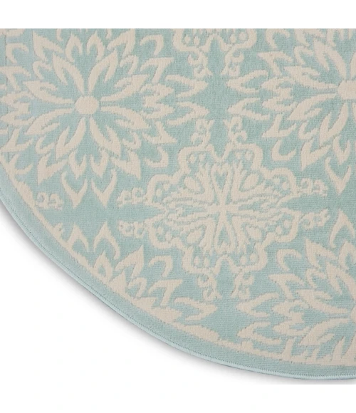 Nourison Jubilant Round Area Rug JUB06-Ivory/Green