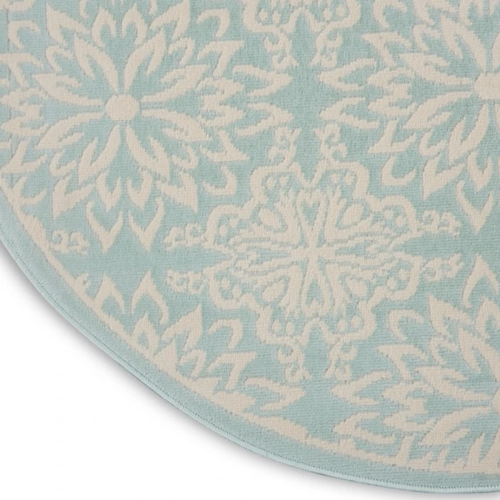 Nourison Jubilant Round Area Rug JUB06-Ivory/Green