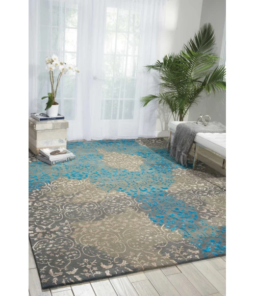 Nourison Home Opaline Charcoal OPA13 8ft.6in. x 11ft.6in. Rect. Rug