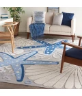 Nourison Aloha Area Rug ALH24-Blue/Grey