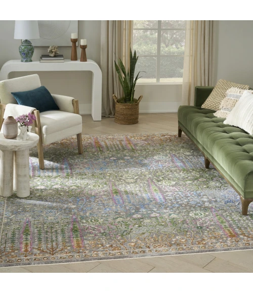 Nourison Home Vintage Harmony Blue VHH01 8ft.10in. x 11ft.2in. Rect. Rug