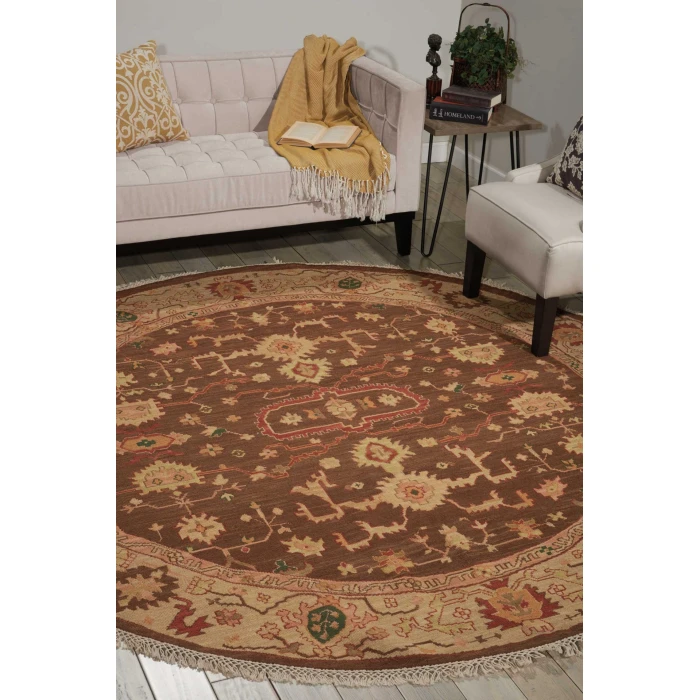 Nourison Home Nourmak Beige S138 8ft. x Round Round Rug