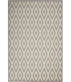 Nourison Home Grafix GRF18 White/Grey 6 ft. X 9 ft. Area Rug