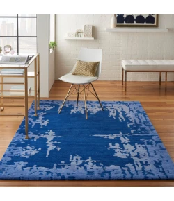 Nourison Home Symmetry SMM02 Navy Blue 5 ft. 3 in. X 7 ft. 9 in. Area Rug