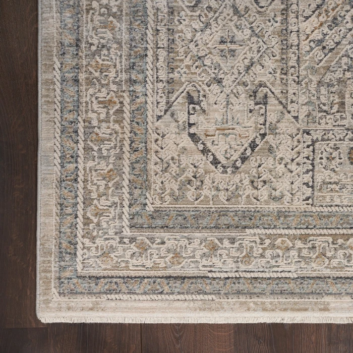 Nourison Lynx Ivory/Grey/Blue LNX01 12 ft. X 16 ft. Rect. Rug