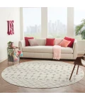 Nourison Grafix Round Area Rug GRF37-Ivory/Grey