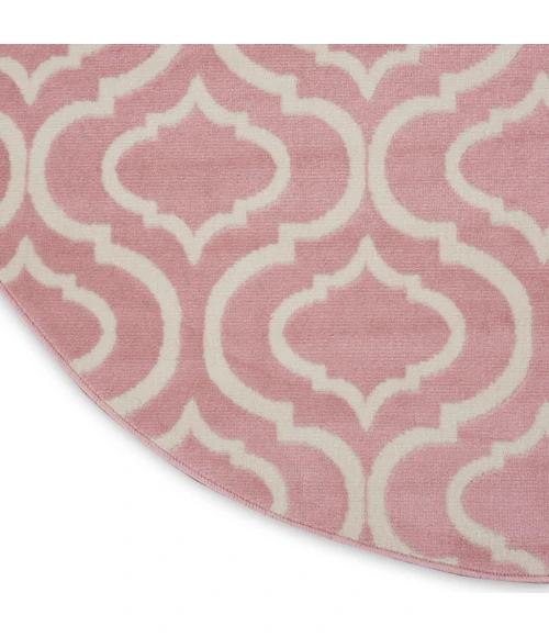 Nourison Jubilant Round Area Rug JUB19-Pink