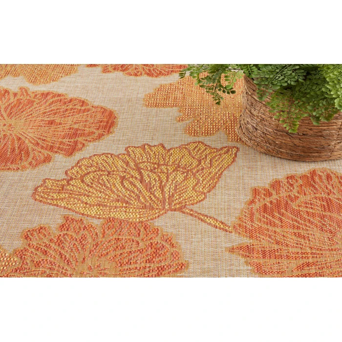 Nourison Garden Oasis Coral GOA04 8 ft. X 10 ft. Rectangle Rug