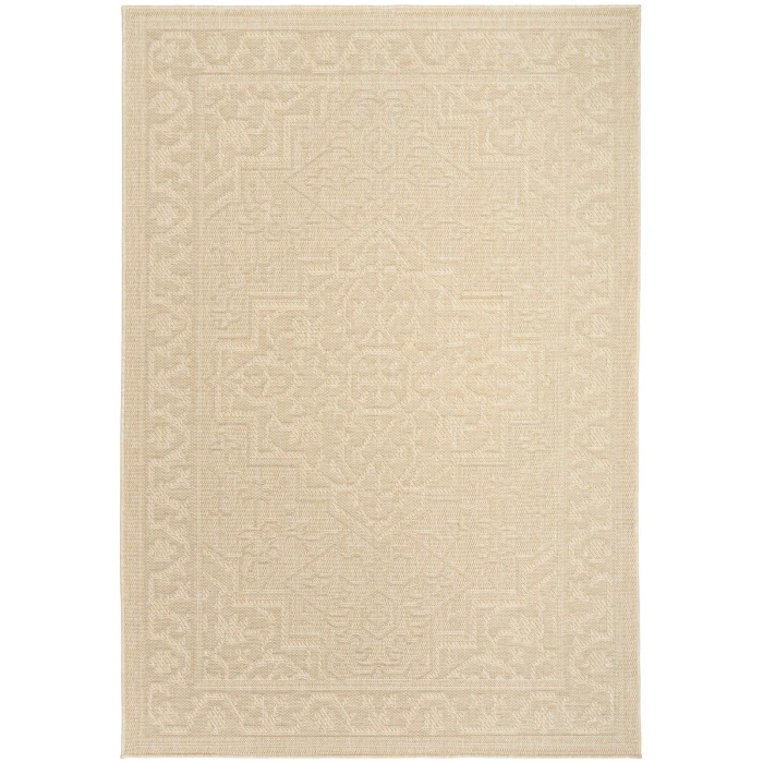 Nourison Tulum Cream TLM05 6 ft. X 9 ft. Rect. Rug