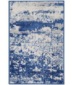 Nourison Home Whimsicle WHS06 Ivory Navy 2 ft. X 3 ft. Area Rug