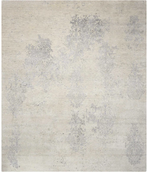 Nourison Silk Shadows Ivory Silver SHA14 4 ft. X 6 ft. Rect. Rug