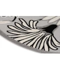 Nourison Aloha Black White ALH33 5 ft. 3 in. Round Rug