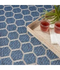 Nourison Twist Reversible Blue TWS01 6 ft. X 9 ft. Rect. Rug