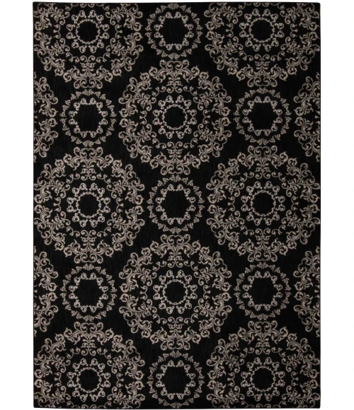 Nourison Home Tranquility Black TNQ03 5ft.3in. x 7ft.5in. Rect. Rug