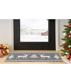 Nourison Tybee Grey Ivory TYB12 2 ft. X 3 ft. Rectangle Rug
