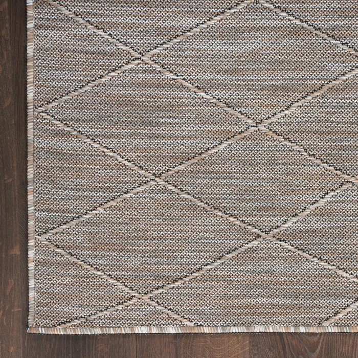 Nourison Washable Solutions Grey/Mocha WSL01 8 ft. Rect. Rug